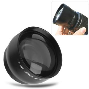 Professional 52mm 2x Magnification Telepo Lens for For All 52MM 1855 Focal Diameter Camera Lenses Digital Cameras 231226