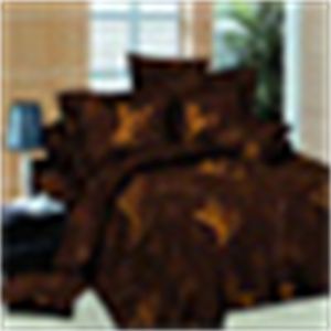 Vierteiliges Set aus Bettbezügen mit Buchstabendruck, Bettlaken, Bettwäsche, leichtes, luxuriöses mattes Set, Set im Bettlaken-Stil, einfarbig
