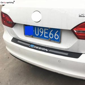 Stickers Carbon Fiber Styling Car Rear Bumper Stickers Covers for Volvo XC60 XC90 S60 S80 S40 V60 V40 Trunk Vinyl Decal Stickers