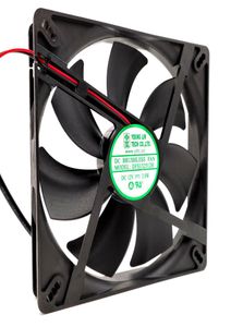 DFS132512H DFB13512H Silent 135 Chassis Cooling Fan DC 12V 3W 025A 2600RPM 13525 135 135 25mm 2 Wires Dual Ball2739901