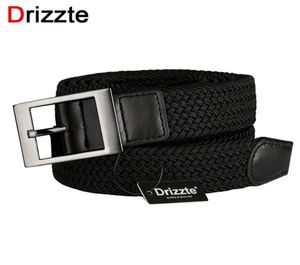 Drizzte Plus Size 130180cm 190cm 63039039 67039039 71039039 Long Black Braid Elastic Stretch Belt Herr Metal Bu49096505471120