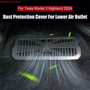 New For Tesla Model 3 Highland 2024 Seat Lower Air Outlet Protective Cover Dust Cover Interior Decoration Retrofit Accessory