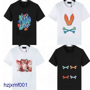 Zcez Mens Tshirts Brand Skull Bunny Pattern Top Cotton Oneck Short Short Short Short Stampa fantasma Ghost Rabbit Polo Shirt Summer Tee Luxury Designer Tshi