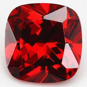 Lose Diamanten, ungewärmt, 7 15 Karat, natürlicher Edelstein, roter Rubin, 10 x 10 mm, Edelstein im Quadratschliff, Sri Lanka, VVS 230103307F