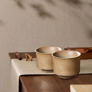 Cups Saucers 2Pcs Japanese Tea Cup Coffee Teaware Porcelain Durable Ceramic Chinese For House Picnic Household