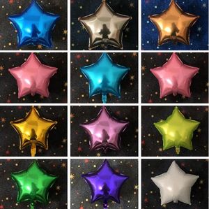 Pentagram Aluminum Film Balloons Birthday Decoration Wedding Room Layout Automatic Sealing Star Luster Aluminum Foil