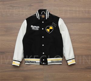 Designer-Herrenjacke, Wintersportjacken, lockere Uni-Jacke, Roboter-bestickter Mantel für Paare, modischer Mantel, Uniformjacke, einreihige warme Jacken