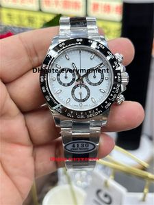 CLEAN Factory Top Quality Men's Watches 116500 40mm Automatic Mechanical Watch Ceramic Ring CAL.4130 Movement 904L Night Glow Diving Timer Wristwatches-99