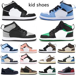 Bambini 1s scarpe da basket per il bambino jumpman 1s sneakers scarpa per bambino prescolare PS Atletic Designer Bail Trainer Girl Girls Boys Scarpe da esterno Scarpe per bambini