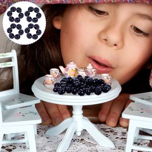 Party Decoration 50 PCS Simulation Blueberry Blueberries Model Artificial Decor Fake Fruit Ornament Harts