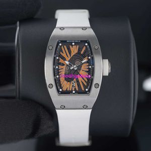 Ricardmill Luxury Watches Мужские автоматические наручные часы RM007 Титановый скелет римский циферблат 45 мм HBSJ