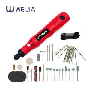 Drill mini perfuração elétrica sem fio 3.6V ferramentas elétricas Grinder Gravura Acessórios de retificação de caneta Conjunto de madeira 3Speed para casa DIY Y200