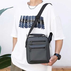 Shoulder Bags Men's Crossbody Bag Waterproof Nylon Phone Small Side lti Pocket Messenger Zipper Adjustable Strap Business Purseblieberryeyes