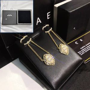 New Channel Brand Designer Chain Earrings Classic Style Stud Spring Womens Love Gift Earrings Vintage Luxury Brand Charm Earrings packaging boutique jewelry