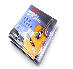 10 pacote A203SL 011 Strings de guitarra acústica única 1ª E1 Aço inoxidável String6247665