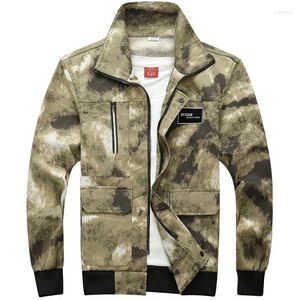 Men's Tracksuits Work Clothes Ruins Camouflage Large Pockets Wear-resistant Stain Resistant Spring Autumn Winter Construction Site