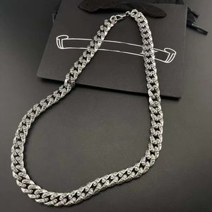 Designer ch Cross Luxury Chromes Pendant Necklace 925 Silver Classic Retro Old Cuban Collar High Men's Trendy Heart Neckchain Sweater Chain Lover Gift Ny 2024 895D