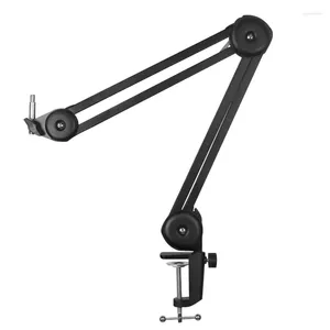 Microphones Foldable Live Desktop Microphone Metal Stand With Built-In Spring Cantilever Springless