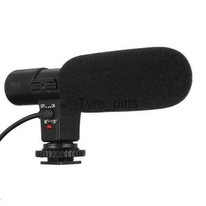 Mikrofoner Mikrofoner 3,5 mm Universal Microphone Extern Stereo Mic för billjudmikrofon Canon Nikon DSLR Camera DV Camcorder PC Auto C