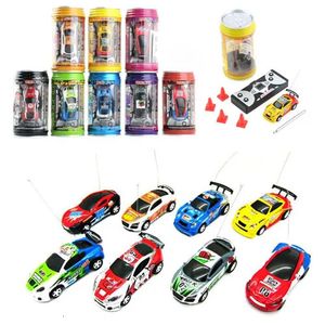 Multicolor Coke kann Mini Speed ​​RC Radio Fernbedienung Micro Racing Car Toy Geschenk P101 231227