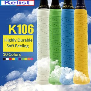 Sweatband Wholesale 60 pcs Free shipping MIX COLORS Sticky kelist Overgrip tennis grip perforated Badminton Grip,tennis overgrips