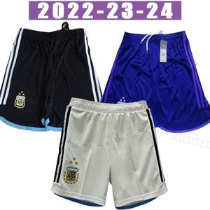 3 stars World Argentina Soccer Shorts cup Player Version 2022 2023 24 DI MARIA DYBALA Football pants AGUERO MARADONA MONTIEL MARTINEZ men home away player