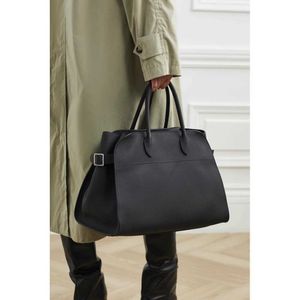 R00OW * Margaux 15 Suede Tote Bag Cowhide Commuter Handheld Women's Bag Texture äkta läder Travel Bag Women's H 231226