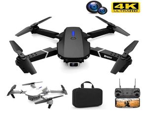 E88 Profesyonel Mini WiFi HD 4K Kamera Yükseklik Mod Katlanabilir RC Düzlem Helikopter Pro Dron Toys Quadcopter Drones2889563781