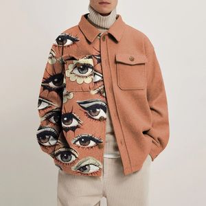 Jaqueta masculina outono design de moda casaco superior masculino