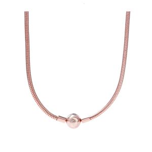 Pandoras halsband designer smycken kvinnor original kvalitet hänge halsband silver orm kedja för modeparty smycken