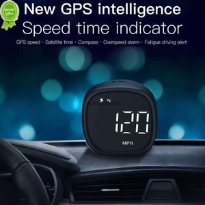 جديد GPS HUD Digital Car Clock Speed ​​Head لأعلى عرض عداد البوصلة البوصلة البوصلة البوصلة الإرشاد التذكير التذكير