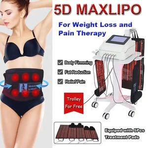 Newest Full body professional 5D Maxlipo Laser Red Light Belt Weight Loss Pain Redlight Therapy Device Infrared Slimming Laser Machine