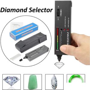 측정 전문가 고 정확도 고도로 다이아몬드 테스터 보석 보석 선택자 II 보석 감시자 도구 LED 표시기 테스트 펜 드롭 배달