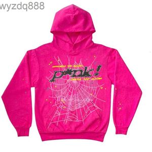 Дизайнерская толстовка с капюшоном Spider Mens Thug Young Pink 555555 Мужчины Женщины Hot Net Толстовка Веб-графика Толстовки Пуловеры с капюшоном 1PTF 1PTF