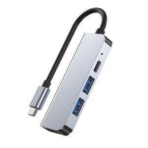 Laptop Computer Connectors Typ-C-Dockingstation zur Netzwerkkarte 3.0 USB-Schnittstelle 4-in-1 4K HD Multifunktion Expansion Dock 21 LL