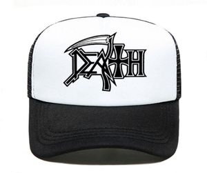 Death Hoodies Rock Band Heavy Metal Baseball Cap Women Men Unisex 2020 Summer Parentchild Hats Mesh Visor Outdoor Sun Hatx10167924913