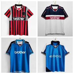 Maglie da calcio retrò classiche di Mans Cities 72 98 99 00 01 02 03 Haaland Eidos Gallagher Sun Wevez Silva Kompany Kun Aguero Vintage Football Shirts 2012 2012 15 16