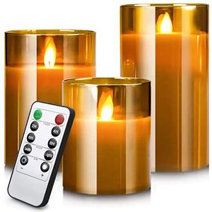 Światła LED do domu elektroniczne Candle Dekoracja Pełny zestaw zdalny Timer Timer Świąteczny ślub 231227