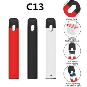 EU -lager 1.0 ml VAPE PEN DISPOBLE TOMT STARTER KIT 270MAH Laddningsbart batteri D8 D9 D10 Tjock Oil Förångare Pennor Anpassa förpackning Tillgänglig VAPER 100 st/fodral