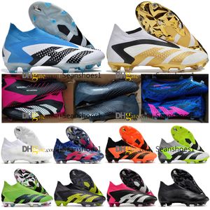 Gift Bag Quality New Season Soccer Boots Accuracyes FG knit Football Cleats For Mens High Ankle Soft Leather Accuracyes.1 Trainers Soccer Shoes Botas De Futbol US 6.5-11