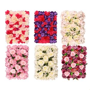 Painéis de parede floral artificial Flor Parede Faldrop Faux Rose Hydrangea Painéis de flores Peony Flor Frow para festas de casamentos decoração de eventos fotografia decoração de casa decoração