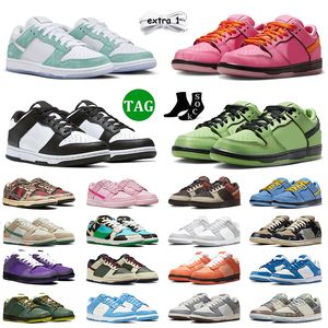 OG Designer Low Panda Casual Shoes Black White April Turbo Green Girls Pink Year Of The Dragon Pandas Coast Unc Green Purple Lobster Trainers Chunky Dunkys Sneakers