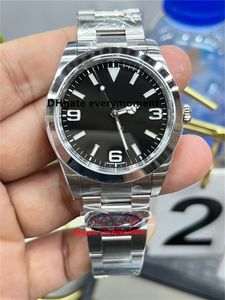 Czyste fabrycznie najwyższej jakości zegarek 214270 39 mm Automatyczne mechaniczne zegarki mechaniczne czarne tarcze Cal.3132 Ruch Sapphire Nurving zegarek Real Photo-31
