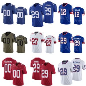 Child Man Women Football 12 Darren Waller Jerseys 13 Jalin Hyatt 58 Bobby Okereke 41 Micah McFadden 27 Jason Pinnock 29 Xavier McKinney 18 Isaiah Hodgins 15 Devito