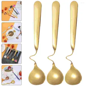 Dinnerware Sets Drink Mixing Stick Seasoning Spoon Honey Stainless Steel Serving Utensils Kitchen Spoons