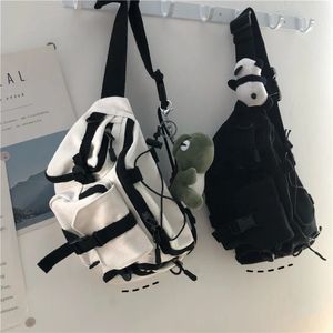 Harajuku Techwear Borsa a tracolla in tela Borse a tracolla gotiche per donna Borse e borsette Bolsas Feminina Spalla Rana 231226