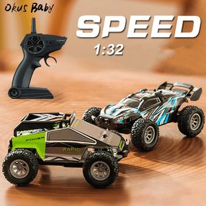 1 32 mini hög hastighet 20 km/h rc bil dubbel hastighet justering inomhus läge professionell läge resor off-road rc bil leksaker 231226