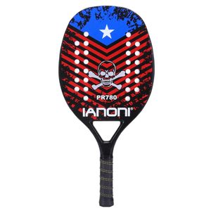 Ianoni Beach Tennis Racket Carbon Fiber Grit Face With Eva Memory Foam Core Beach Tennis Racket 231226