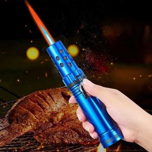 New Strong Flame Wndproof Jet Torch Lighter Safety Lock Design Adjustable Flame Size Ignition Tool