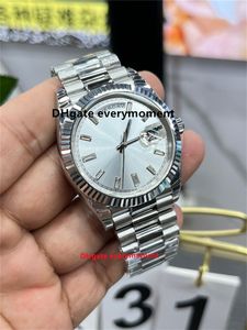 EW Factory Data Zegarki Męskie 41 mm 126334 Automatyczne zegarek mechaniczny White Rock Sugar Tarf 3235 Ruch 904L Sapphire Stal nierdzewna zegar na rękę